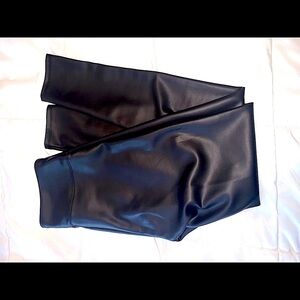 Express faux leather fitted pants